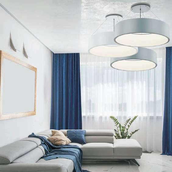 LAMPA wisząca MALAGA LP-622/1P GREY Light Prestige okrągła OPRAWA zwis LED 24W 3000K metalowy szara