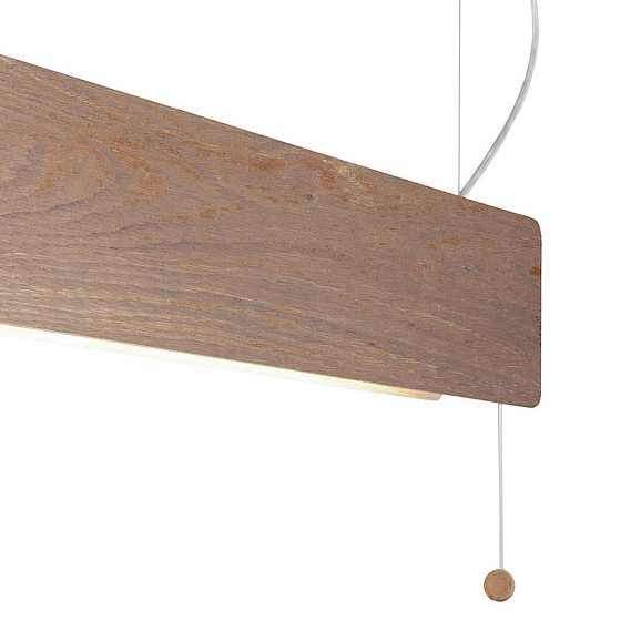Drewniana lampa wisząca Oslo 7520 listwa nad wyspę do kuchni