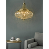 Wisząca lampa kryształowa Asmara ASM0675 mosiądz przezroczysty