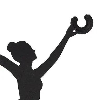 Regulator dekoracyjny do przewodów BALLERINA 11798 czarny