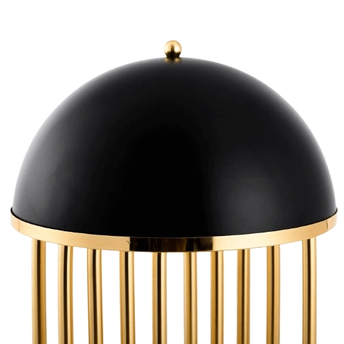 Lampa kopuła na stół Dolce vita ST-1602 black Step art deco czarna złota
