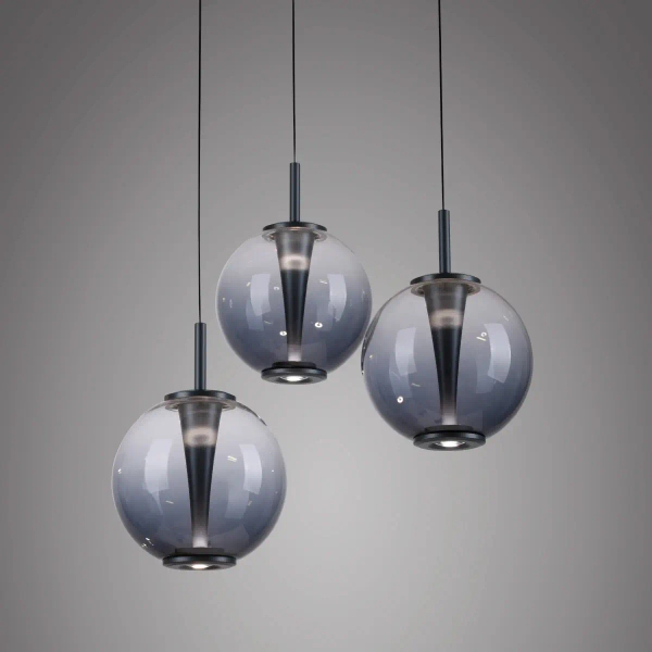 Regulowana lampa wisząca PURE E-INFINITY czarna szara 2222-15 3x7W 2200-5000K zmienna barwa