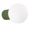 Kulista lampa ścienna HALO SL.1722 kula ryflowana biała oliwkowa