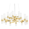 Zwisająca lampa Tubs MSE1501100457 Moosee sople metalowa złota