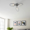 Potrójna lampa sufitowa Amari 96833 szklana chrom przezroczysty