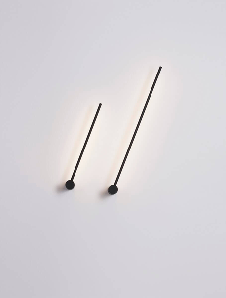 Minimalistyczny kinkiet TECOMAN LE42850 Luces Exclusivas LED 25W 3000K czarny
