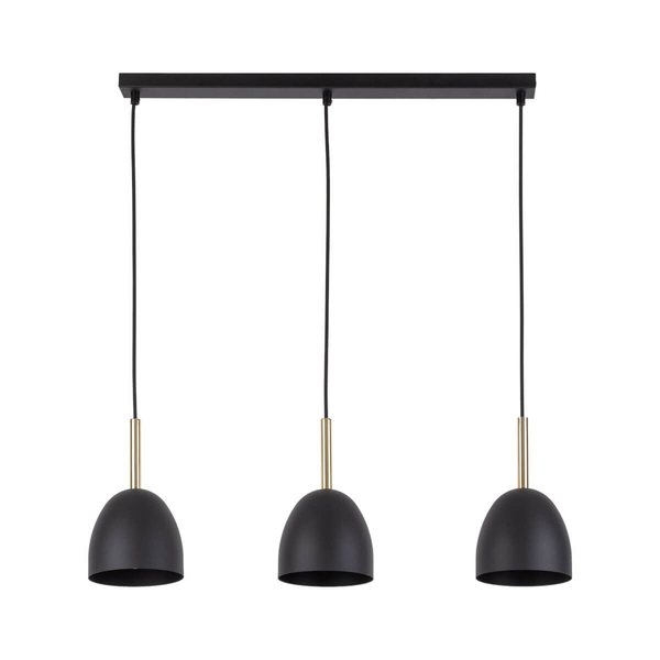 Wisząca lampa nad wyspę Nord 4871 TK Lighting potrójna metal czarny złoty