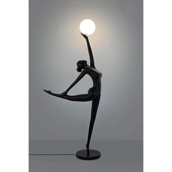 Podłogowa lampa Human Ballerina MSE010100359 Moosee metalowa czarna