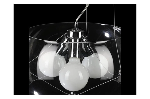 Wisząca lampa przezroczysta Cosmo nowoczesna salonowa