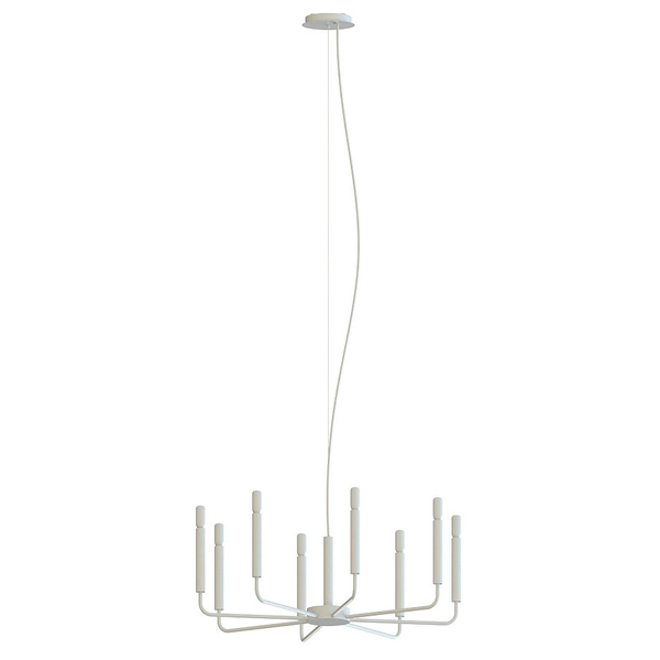 Lampa wisząca nad wyspę Orto 11461 świecznikowa metalowa jedwabisty szary