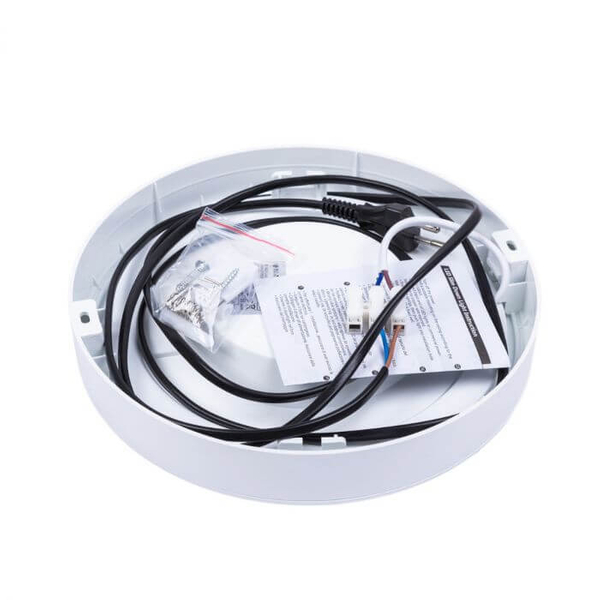 Lampa sufitowa PLA-18W-CCT LED 18W 3000K - 6000K metalowa IP44 biała