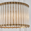 Lampa wisząca z kryształkami L&-181999 Light& tuba hampton złota