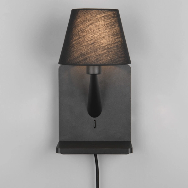 Ścienna lampa do holu COMFORT 262670132 Trio z abażurem czarny