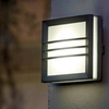 Elewacyjna lampa EGIL-2W kwadratowa do ogrodu  czarna