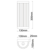 Ścienna lampa glamour Vetro LP-2910/1W GD kryształowa złota przezroczysta