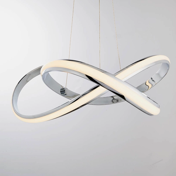 Wisząca lampa supeł Aria 76394 LED 40,5W 3000K chrom biały