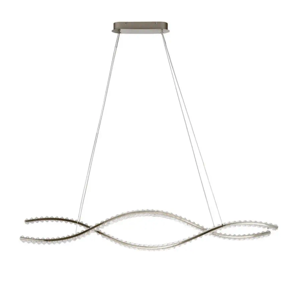 Ściemnialna lampa wisząca SPARK AZ6562 LED 80W 3000-4000K z pilotem chrom