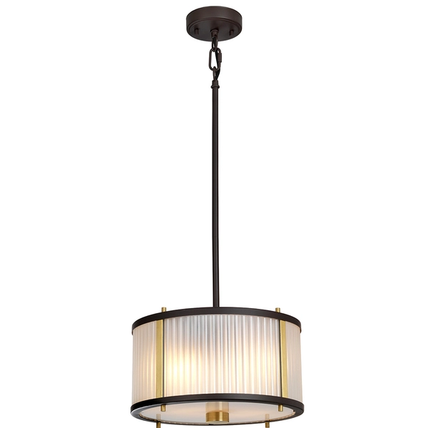 Żyrandol LAMPA wisząca Corona DL-CORONA-2P-BAB Elstead okrągła OPRAWA klasyczny zwis mosiądz brąz