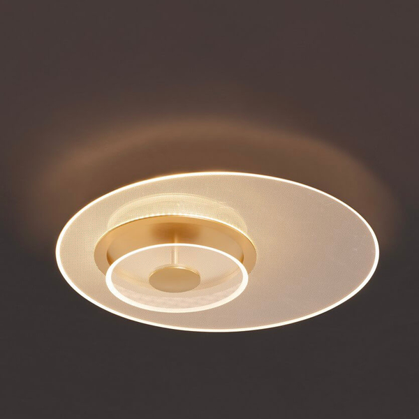 Lampa sufitowa HUARAL LE44442 LED 29W 3000K dyski przezroczysta złota