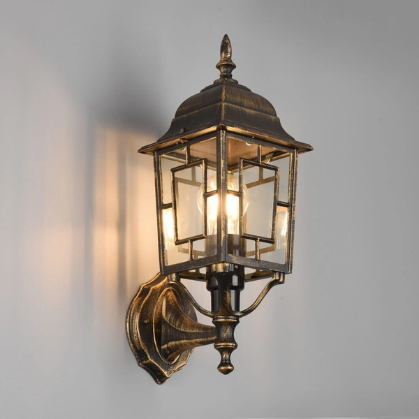 Zewnętrzna lampa ścienna Volturno 205960128 IP23 latarnia rdzawy