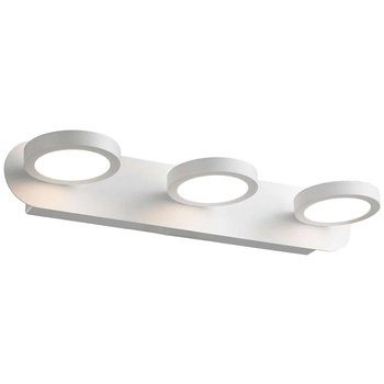 LAMPA ścienna KENDRA MB1063/3 Italux metalowa OPRAWA okręgi LED 15W 3000K kinkiet IP21 biały