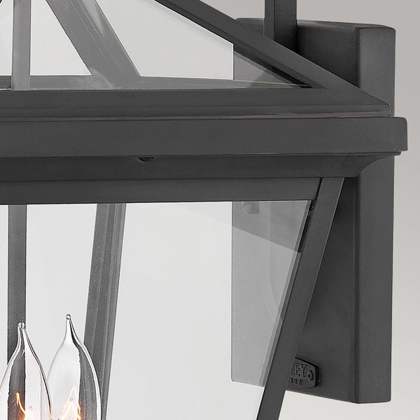 Lampa elewacyjna QN-ALFORD-PLACE2-L-MB ogrodowa czarna