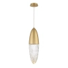 Szklana lampa wisząca Ecrou QN-ECROU-1P-BG LED 10W 3000K do salonu złoty