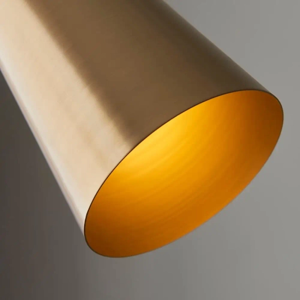 Lampa podłogowa z włącznikiem nożnym Karna 107528 mosiężna