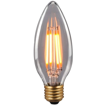 Świecznikowa ŻARÓWKA dekoracyjna 380635-RB Italux LED B35 E27 płomykowa 6W 380lm 230V 2200K biała ciepła