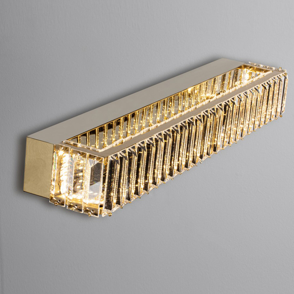 Ścienna lampa salonowa Bauta glamour LED 19W 3500K kinkiet złoty