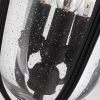 Ogrodowa LAMPA wisząca English FE-EB8-M-BLK Elstead FEISS zewnętrzna OPRAWA retro latarenka ZWIS na łańcuchu IP23 czarny przezroczys