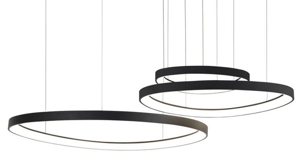 Lampa wisząca Amanda AZ5027 LED 150W 3000K ringi czarna