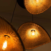 Wisząca lampa Boho ABR-LWS-BH40-3XE27 Abruzzo kapelusze japandi beżowa