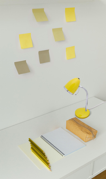 Żółta lampa stołowa Kajtek K-MT-200 do pokoju regulowana