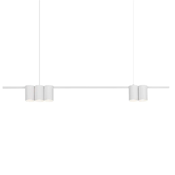 Podłużna lampa wisząca GENESIS ML0368 nad stół tubki białe