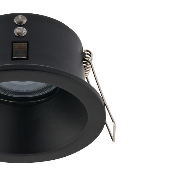 Podtynkowa lampa okrągła Charlie 8367 czarne oczko IP54 łazienkowe