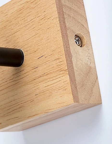 Kinkiet ścienny Toras 73121 Rabalux drewniany skandynawski czarny