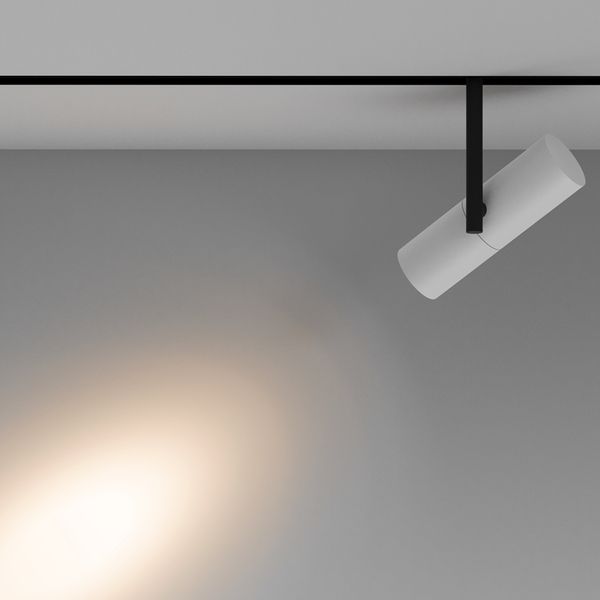 Lampa do szyny magnetycznej Elti TR005-2-12W3K-BW LED 12W 3000K tuba biała czarna
