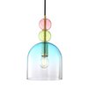 Zwisająca lampa Manso PND-37462A-MC-GD Italux szklana multikolor