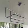 Geometryczna lampa wisząca Metric LED 135W 3000k frames czarna