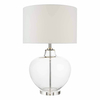 Stołowa lampa z abażurem MOFFAT MOF4308 szklana biały przezroczysty