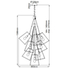 Wisząca lampa industrialna Fulton HK-FULTON-13P czarna mosiądz