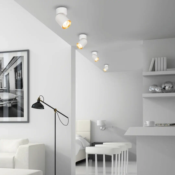 Spot oczko punktowe ANDY ML9932 na korytarz biały złoty