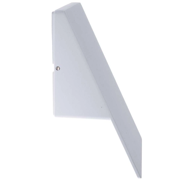 Zewnętrzna LAMPA ścienna PLAIN ML096 Milagro elewacyjna OPRAWA metalowa LED 10W 4000K outdoor IP44 biała