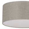 Lampa sufitowa do sypialni lniany klosz Rondo 5636 TK Lighting szara beżowa
