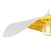Wisząca falowana lampa LEAF biała złota 1xE27 kapelusz 41921