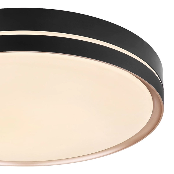 Minimalistyczna LAMPA sufitowa MANNI 41759-40 Globo metalowy plafon LED 40W 2700K - 6500K do salonu czarny