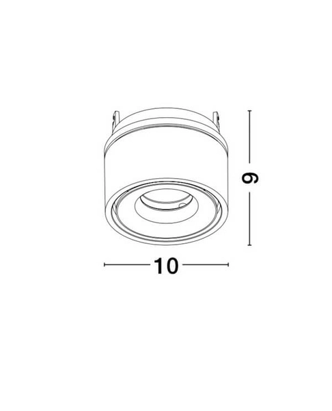 Wpust sufitowy ALBACETE LE61359 LED tuba z regulacją biała