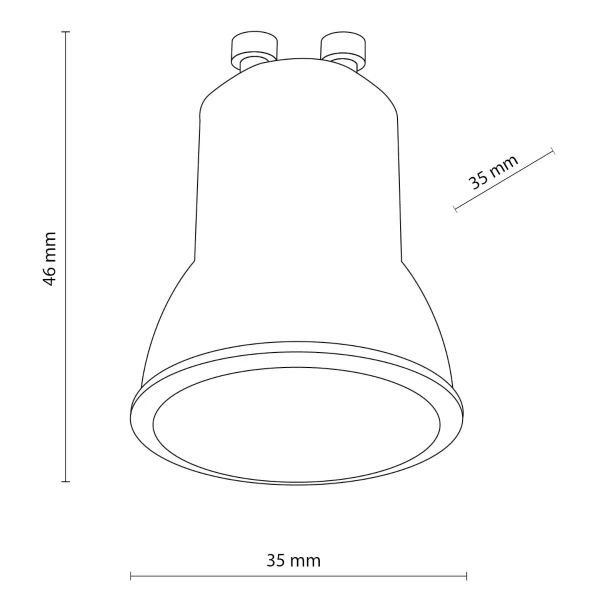 Żarówka do downlightów GU10 mini 18196 MINI MR11 400lm biała ciepła