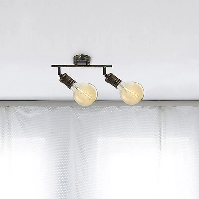 Reflektorki złote antyczne Fidel 3215 przysufitowa lampa do kuchni